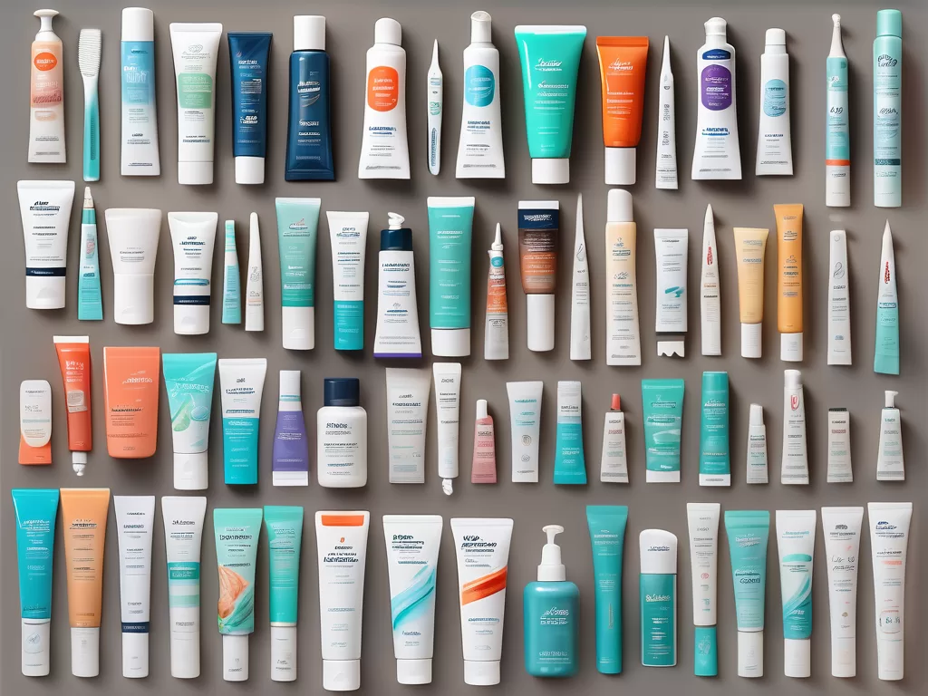 An array of toothpaste tubes and their corresponding features